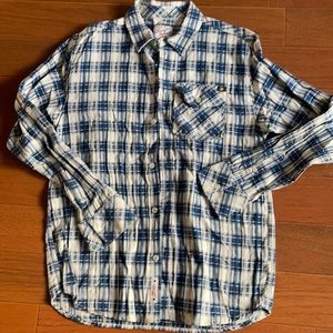 Boys Lucky brand Plaid button down size L